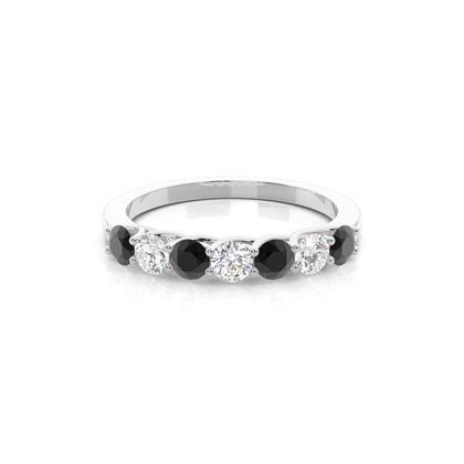 Silver Eternity Diamond Rings