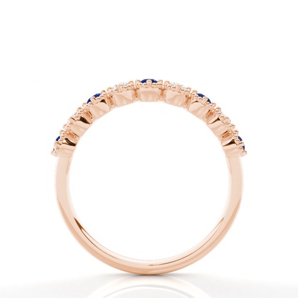 Rotgold Saphir Diamantringe