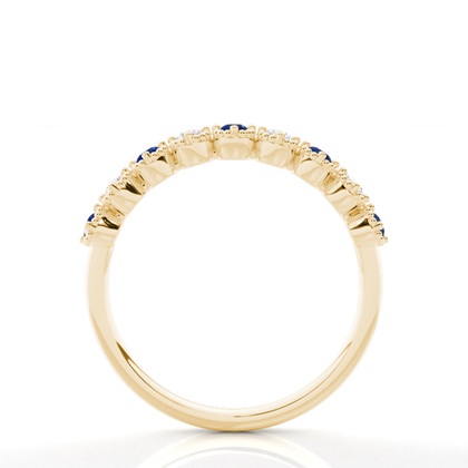 Gelbgold Saphir Diamantringe