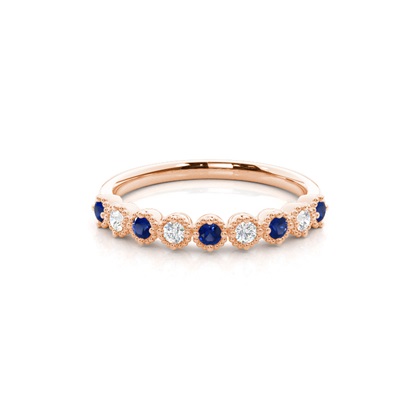 Round Rose Gold Diamond Rings Gemstones