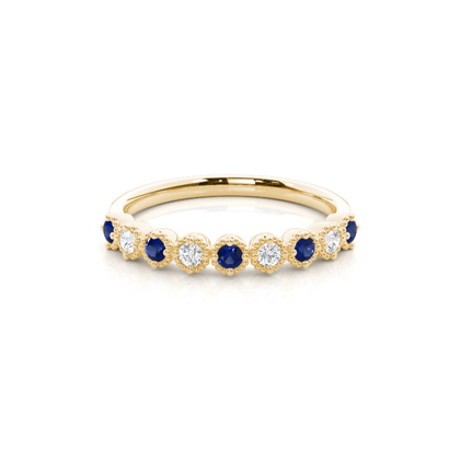 Round Yellow Gold Diamond Rings Gemstones