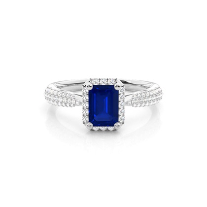 White Gold Solitaire Gemstones