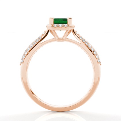 Zinkeneinstellung Smaragd-Seitensteinring