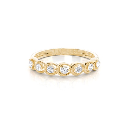 Yellow Gold Eternity Diamond Rings