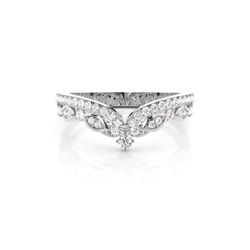 2.20mm Slight Comfort Fit Round Diamond Shaped Band