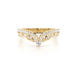 2.20mm Slight Comfort Fit Round Diamond Shaped Band