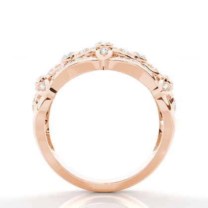 Rose Gold Statement Diamond Rings