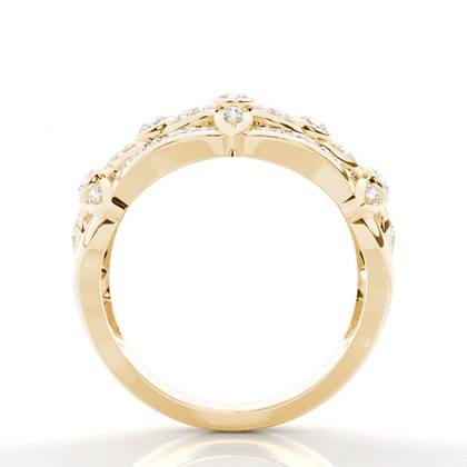 Yellow Gold Statement Diamond Rings