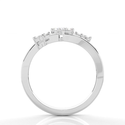 Micro Prong Setting Round Diamond Fashion Ring