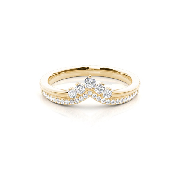 2.00mm Studded Diamond Shaped Band
