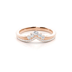 2.00mm Studded Diamond Shaped Band