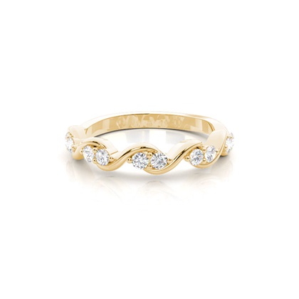 Yellow Gold Eternity Diamond Rings