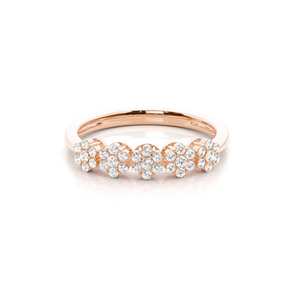 Rose Gold Statement Diamond Rings