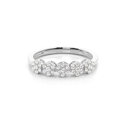 Prong Setting Round Diamond Fashion Ring