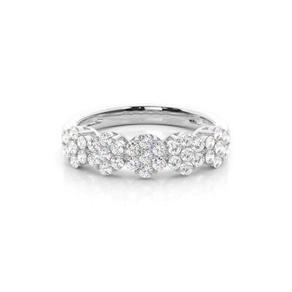 Prong Setting Round Diamond Fashion Ring