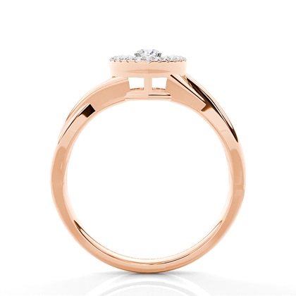 Rose Gold Diamond Cluster Rings