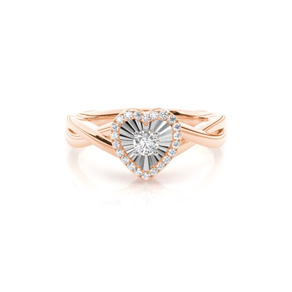 Rose Gold Diamond Cluster Rings