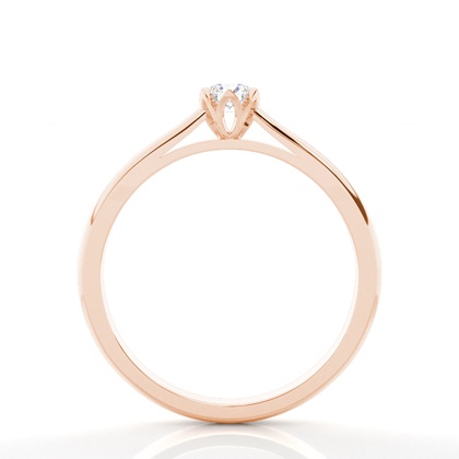 Rose Gold Promise Diamond Rings