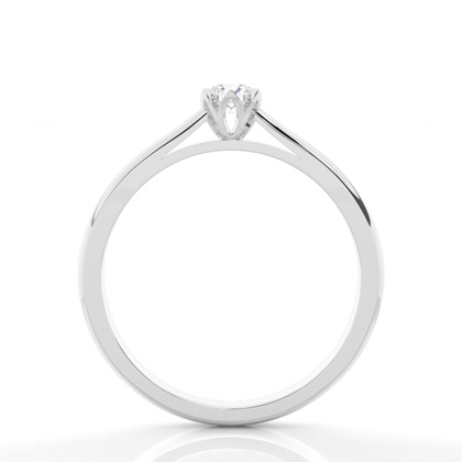 6 Prong Setting Round Diamond Engagement Ring