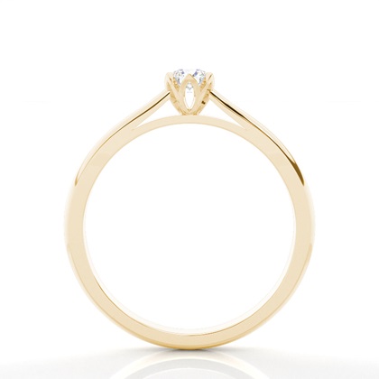 Yellow Gold Promise Diamond Rings