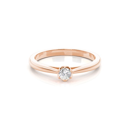 Rose Gold Promise Diamond Rings