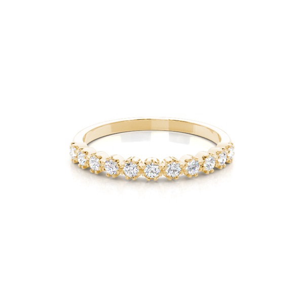 Prong Setting Half Eternity Diamond Ring