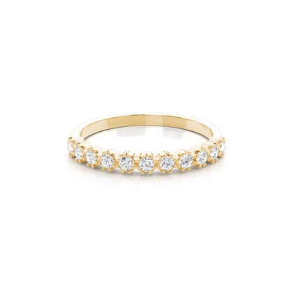 Yellow Gold Eternity Diamond Rings
