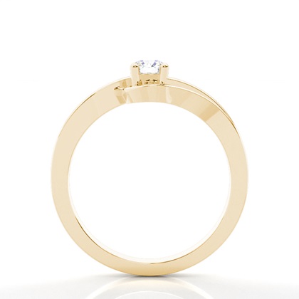 Yellow Gold Dainty Engagement Rings