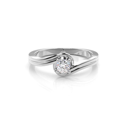Prong Setting Round Diamond Engagement Ring