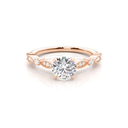 Rose Gold Ethereal Diamond Engagement Rings