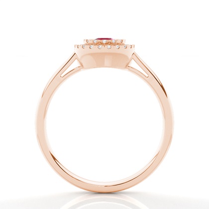 Rose Gold Ruby Engagement Rings