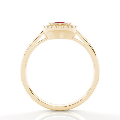 Yellow Gold Ruby Engagement Rings
