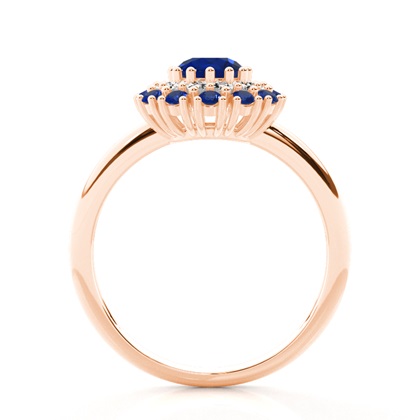 Rose Gold Sapphire Engagement Rings