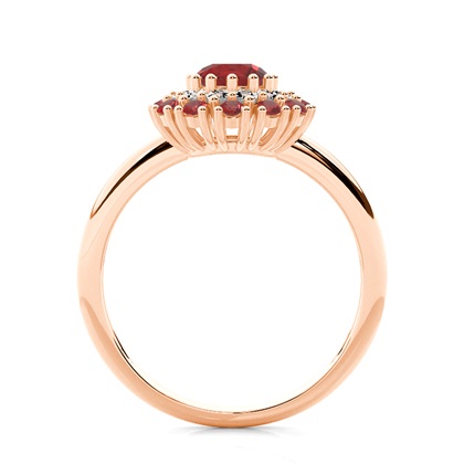 Rose Gold Ruby Engagement Rings