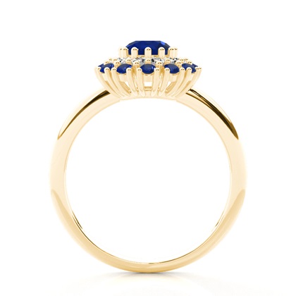 Yellow Gold Sapphire Engagement Rings