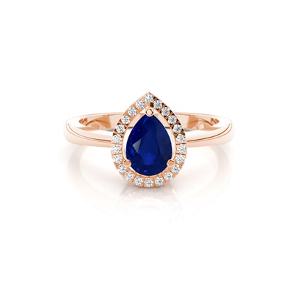 Rose Gold Gemstone Diamond Engagement Rings