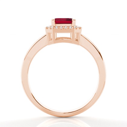 Rotgold Edelstein Ringe Verlobungsringe