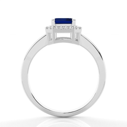 Weißgold Edelstein Ringe Verlobungsringe