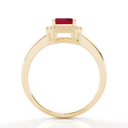 Gelbgold Edelstein Ringe Verlobungsringe