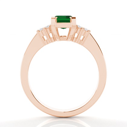 Zinkeneinstellung Smaragd-Seitensteinring