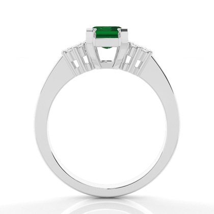 Zinkeneinstellung Smaragd-Seitensteinring