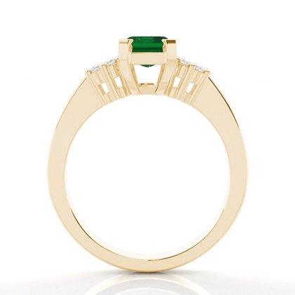 Zinkeneinstellung Smaragd-Seitensteinring