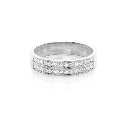 White Gold Diamond Wedding Rings
