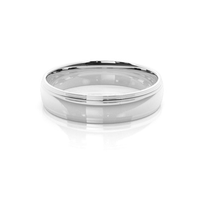 White Gold Plain Wedding Rings