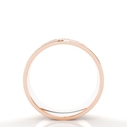 R / W Gold Men's Wedding Bands