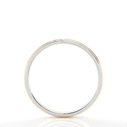 Keltainen kulta Diamond Hääsormukset