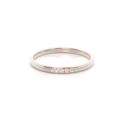 R / W Gold Men's Wedding Bands