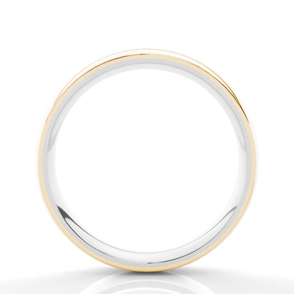 Two Tone Wedding Band