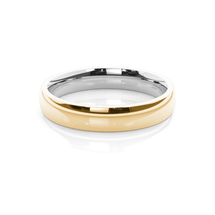 Two Tone Wedding Band