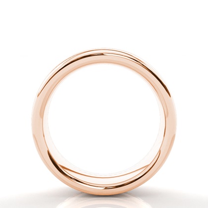 R / W Gold Men's Wedding Bands